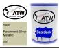 Preview: Saab, Parchment Silver Metallic, 293: 500ml Lackdose, von ATW Autoteile West.